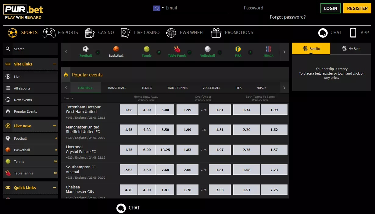 PWR.bet Desktop Platform